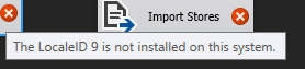 Error message &ldquo;LocaleID 9 is not installed on this system&rdquo; Visual Studio